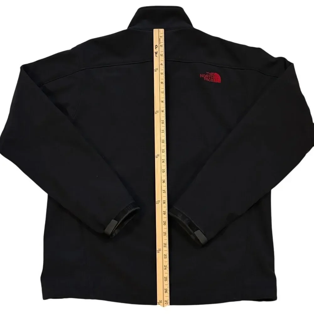 The North Face Jacket Mens Med Black Apex Bionic Windwall Fleece Lined Softshell